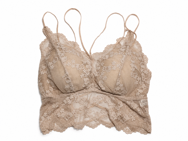 Premium Lace Padded Crop Top Sexy Bralette For Women