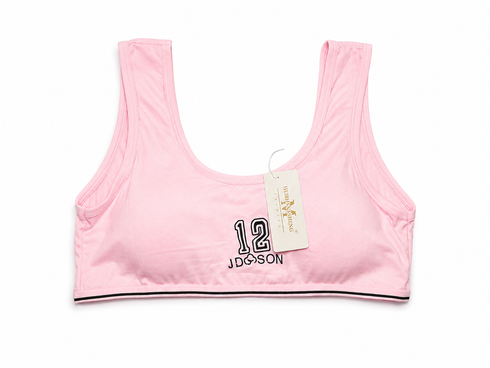 Pack Of Two Soft Padded Teenage Cotton Sports Bras
