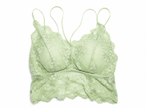 Premium Lace Padded Crop Top Sexy Bralette For Women