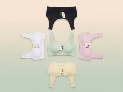 Pack Of Two Soft Padded Teenage Cotton Sports Bras