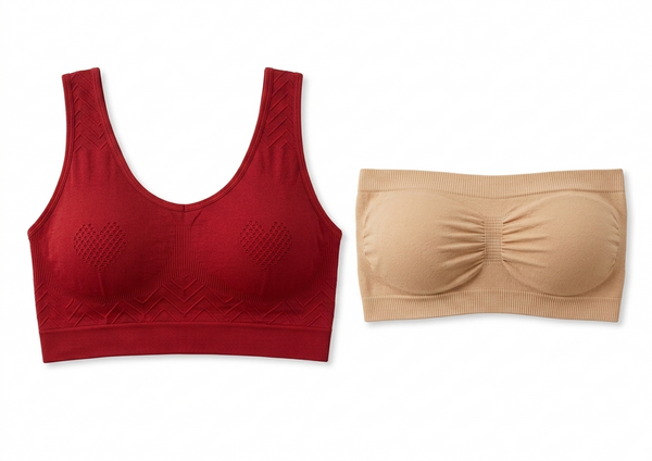Pack Of Two Premium Air And Strapless Tube Bras